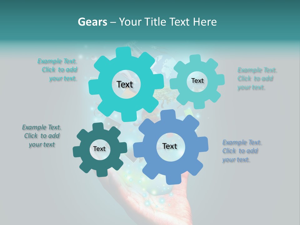 Innovation Hand Mobile PowerPoint Template