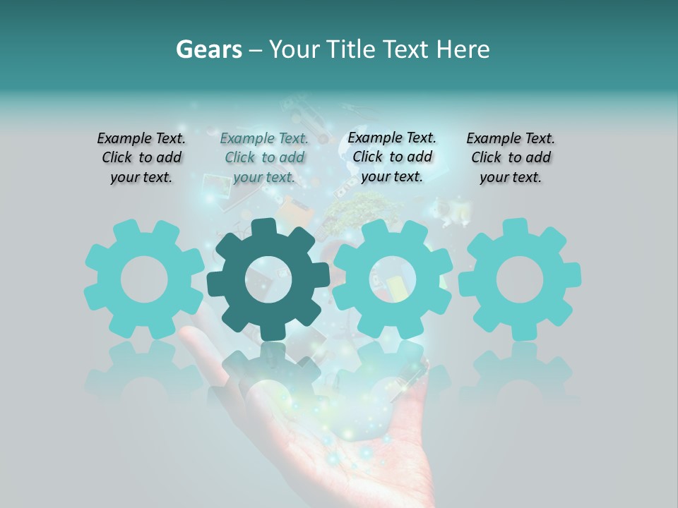 Innovation Hand Mobile PowerPoint Template