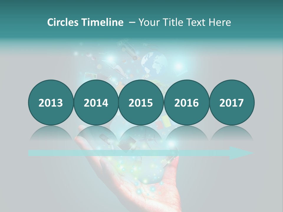 Innovation Hand Mobile PowerPoint Template