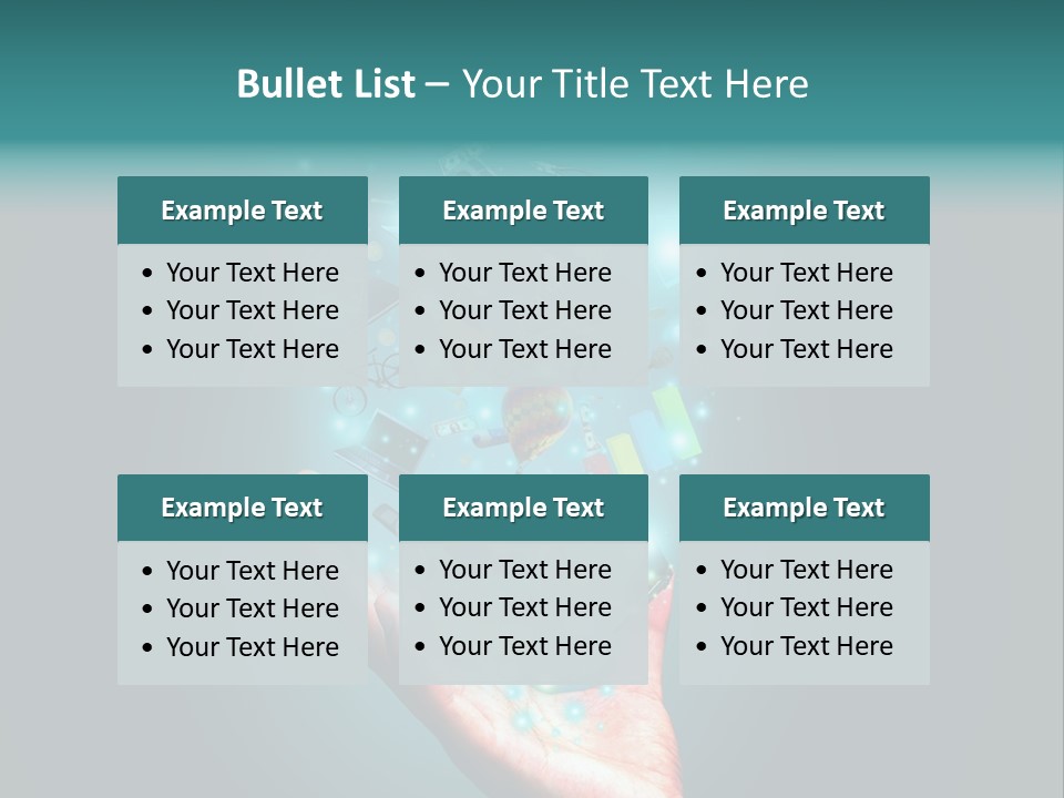 Innovation Hand Mobile PowerPoint Template