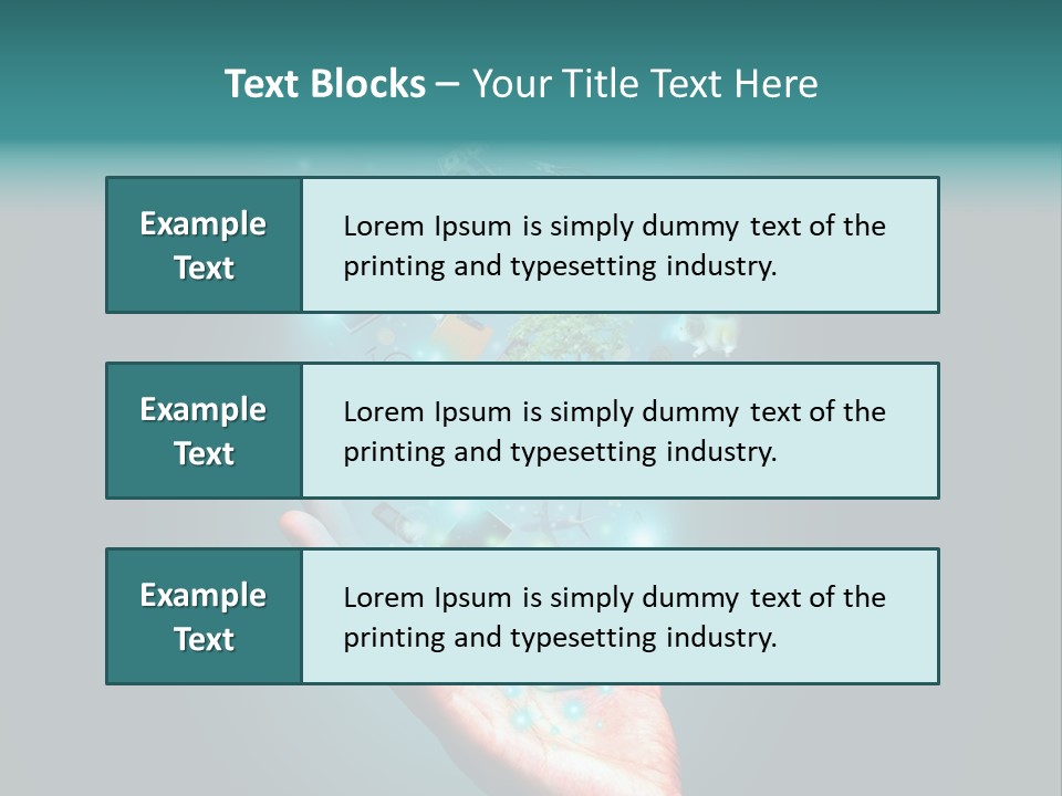 Innovation Hand Mobile PowerPoint Template