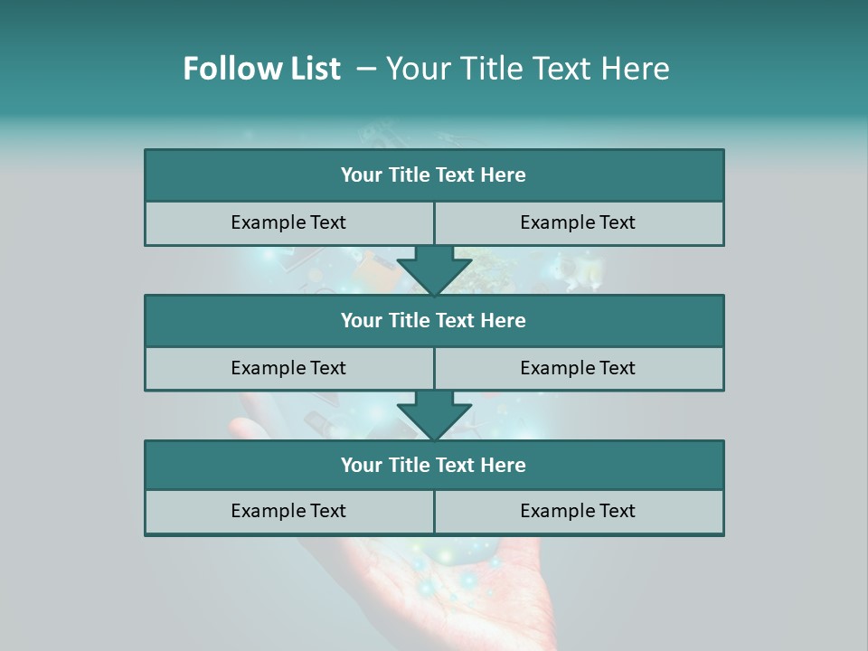 Innovation Hand Mobile PowerPoint Template