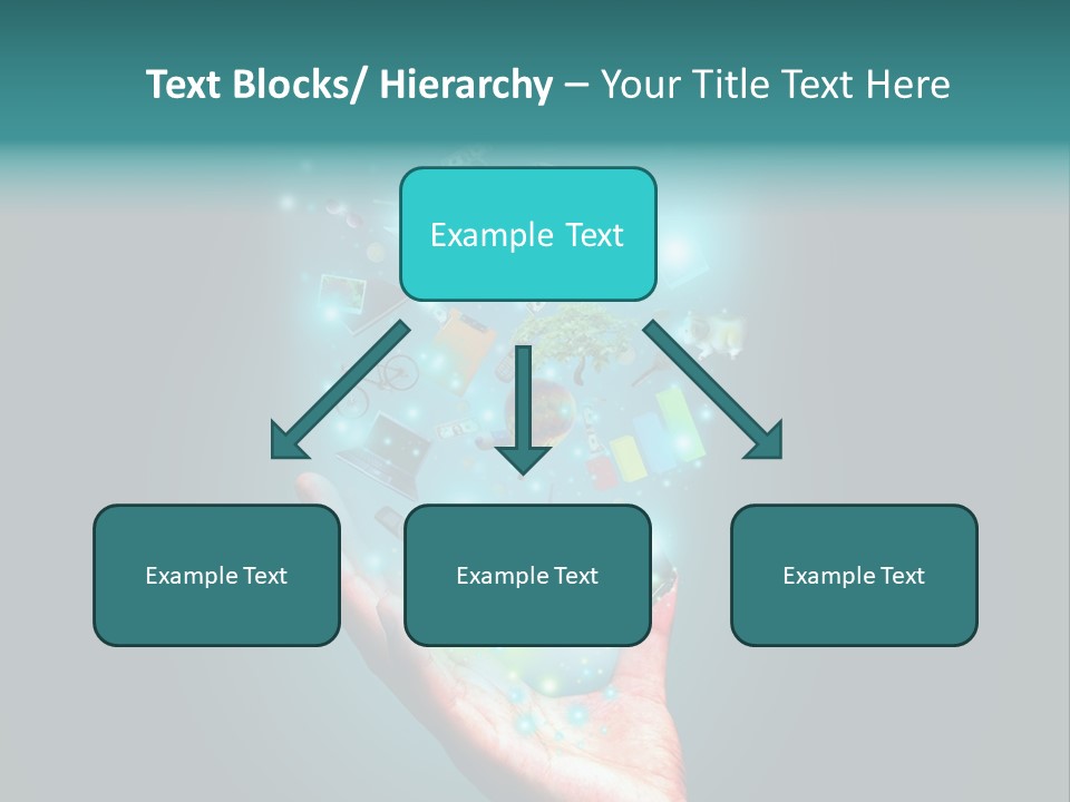 Innovation Hand Mobile PowerPoint Template