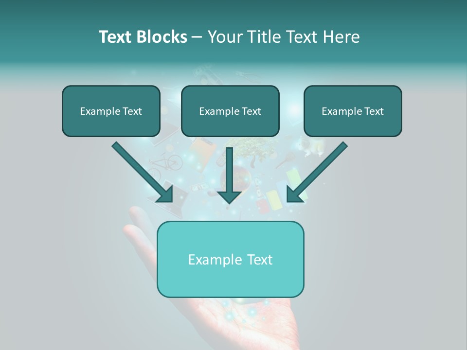 Innovation Hand Mobile PowerPoint Template