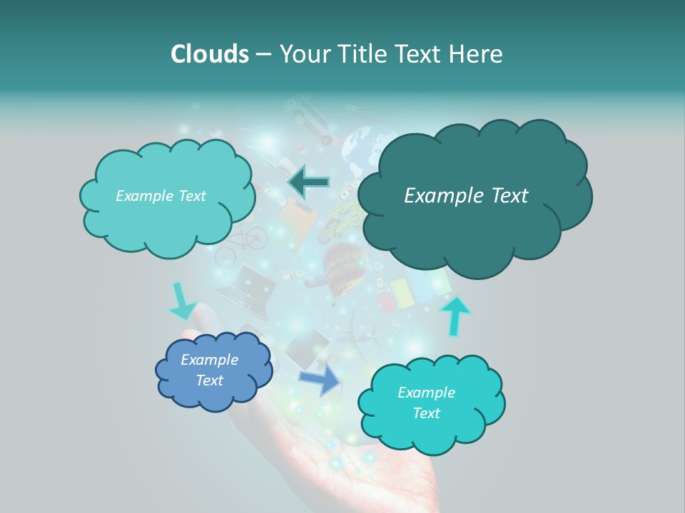 Innovation Hand Mobile PowerPoint Template