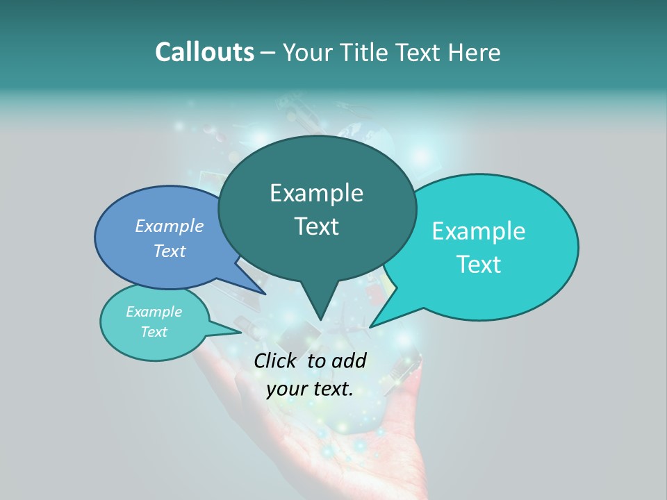 Innovation Hand Mobile PowerPoint Template