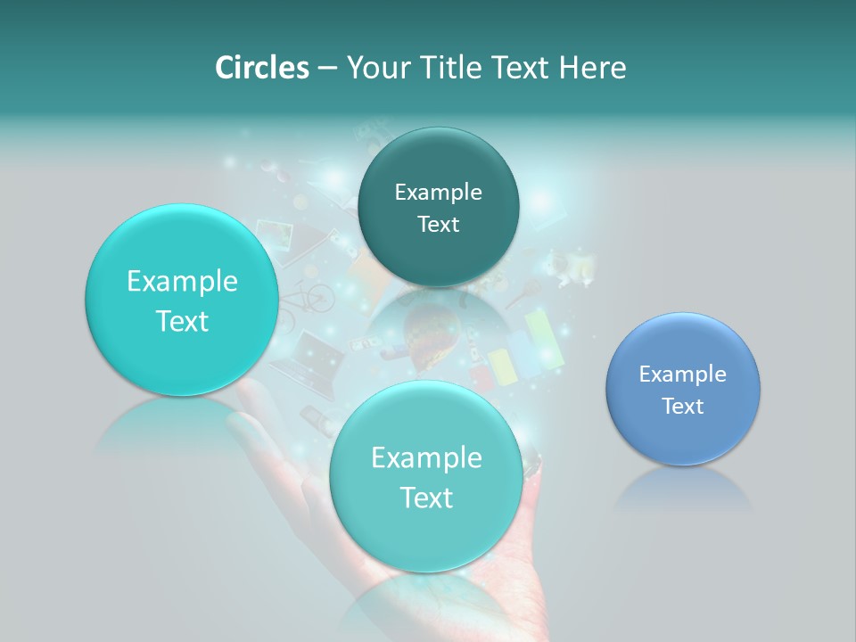 Innovation Hand Mobile PowerPoint Template