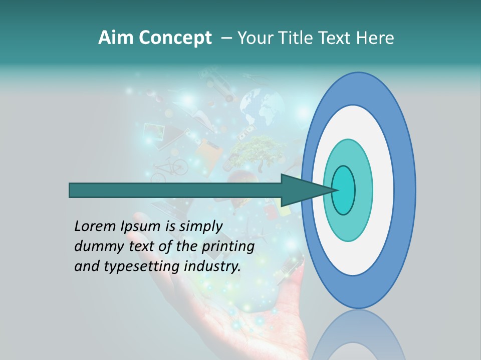 Innovation Hand Mobile PowerPoint Template