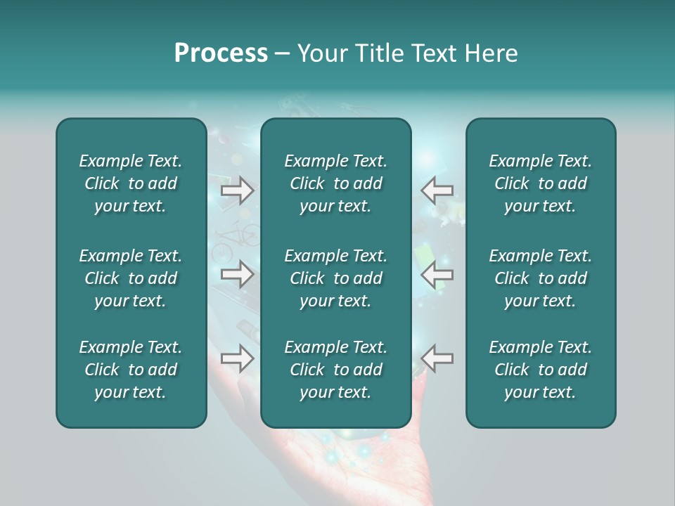 Innovation Hand Mobile PowerPoint Template