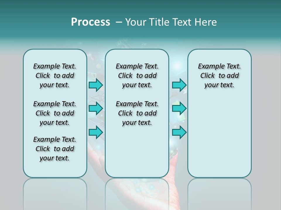 Innovation Hand Mobile PowerPoint Template