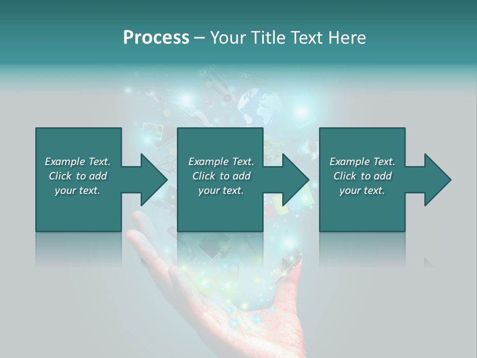 Innovation Hand Mobile PowerPoint Template