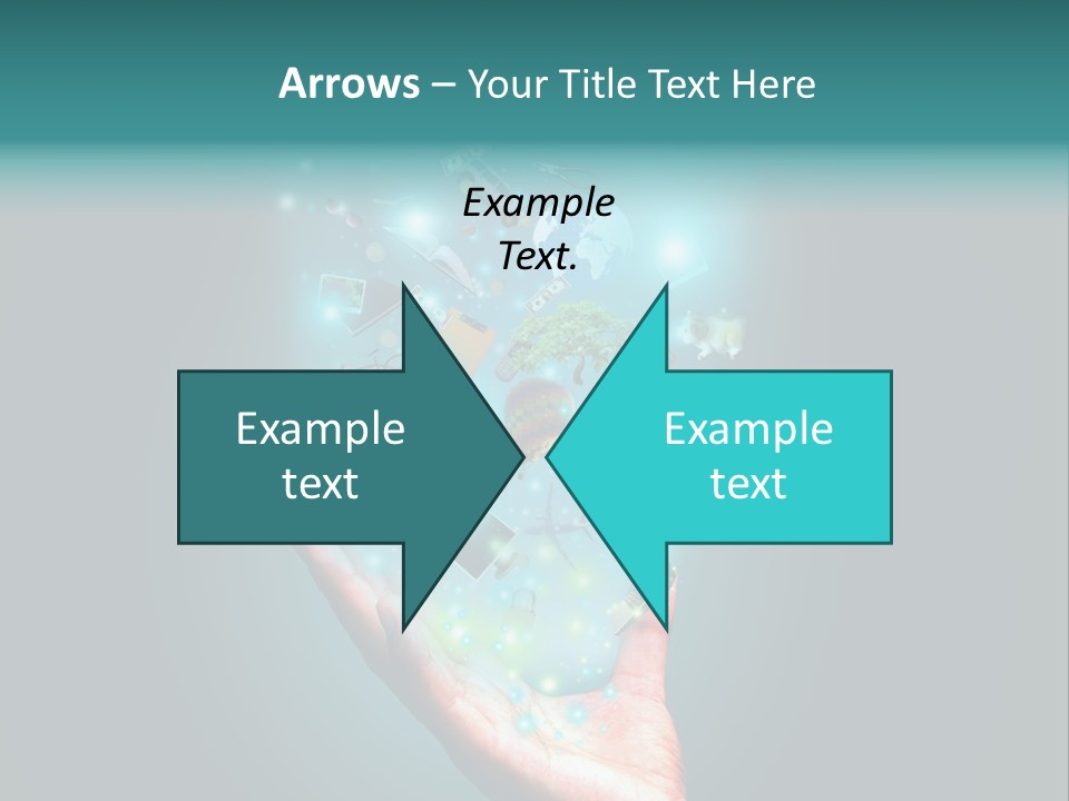Innovation Hand Mobile PowerPoint Template