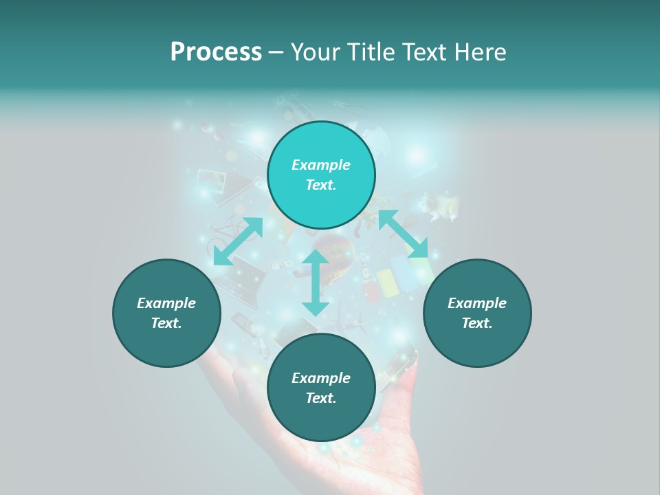 Innovation Hand Mobile PowerPoint Template