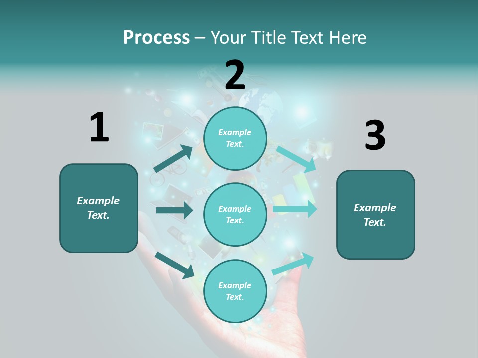 Innovation Hand Mobile PowerPoint Template