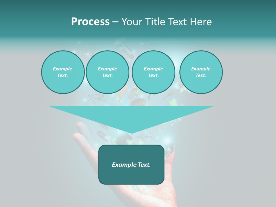 Innovation Hand Mobile PowerPoint Template