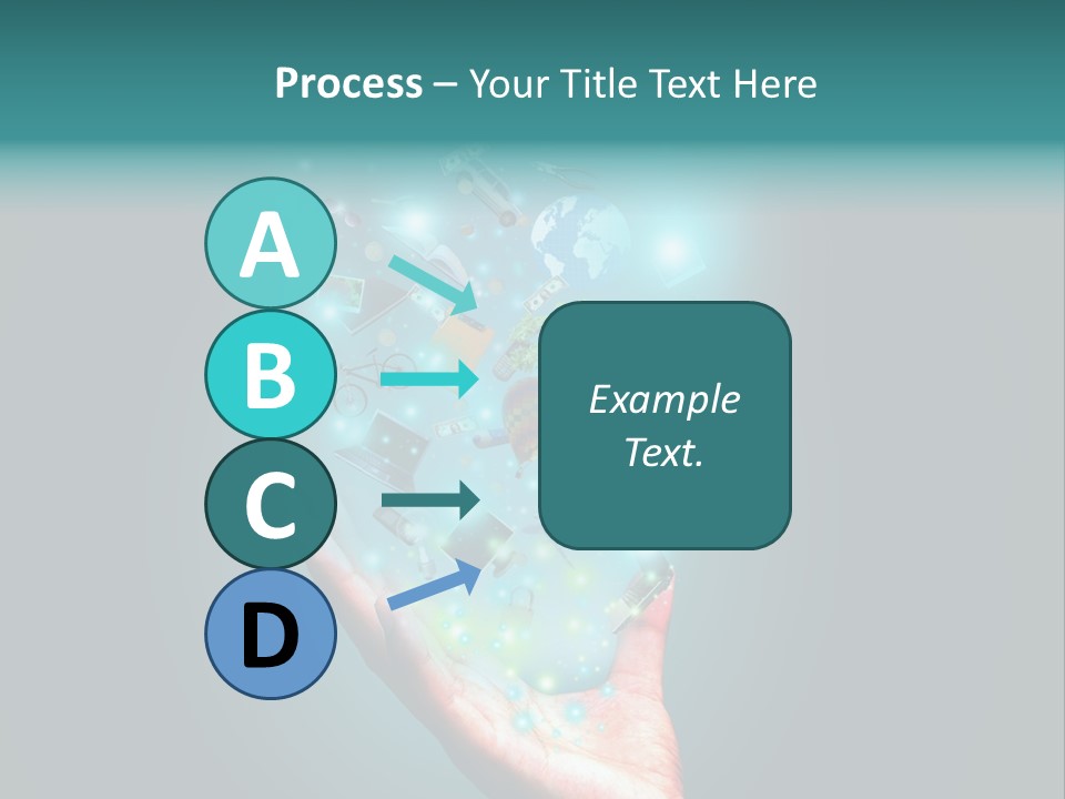Innovation Hand Mobile PowerPoint Template