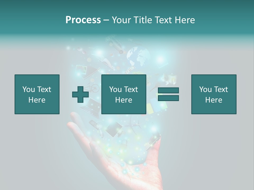 Innovation Hand Mobile PowerPoint Template