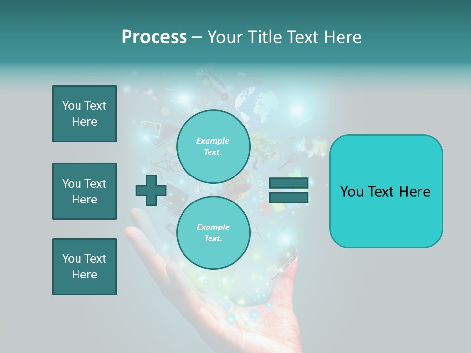 Innovation Hand Mobile PowerPoint Template