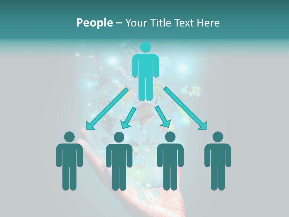 Innovation Hand Mobile PowerPoint Template