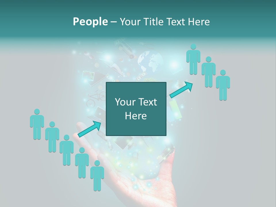 Innovation Hand Mobile PowerPoint Template
