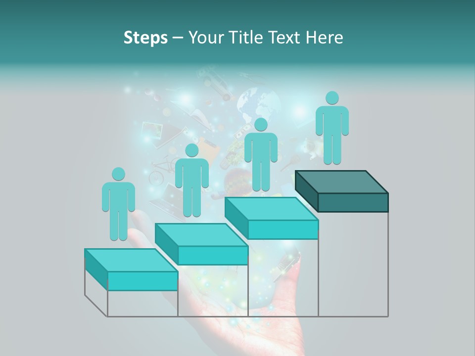 Innovation Hand Mobile PowerPoint Template
