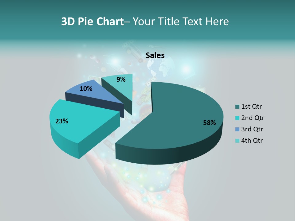 Innovation Hand Mobile PowerPoint Template