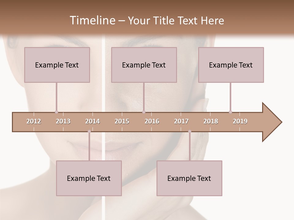 A Beautiful Woman With Blue Eyes Is Posing For The Camera PowerPoint Template