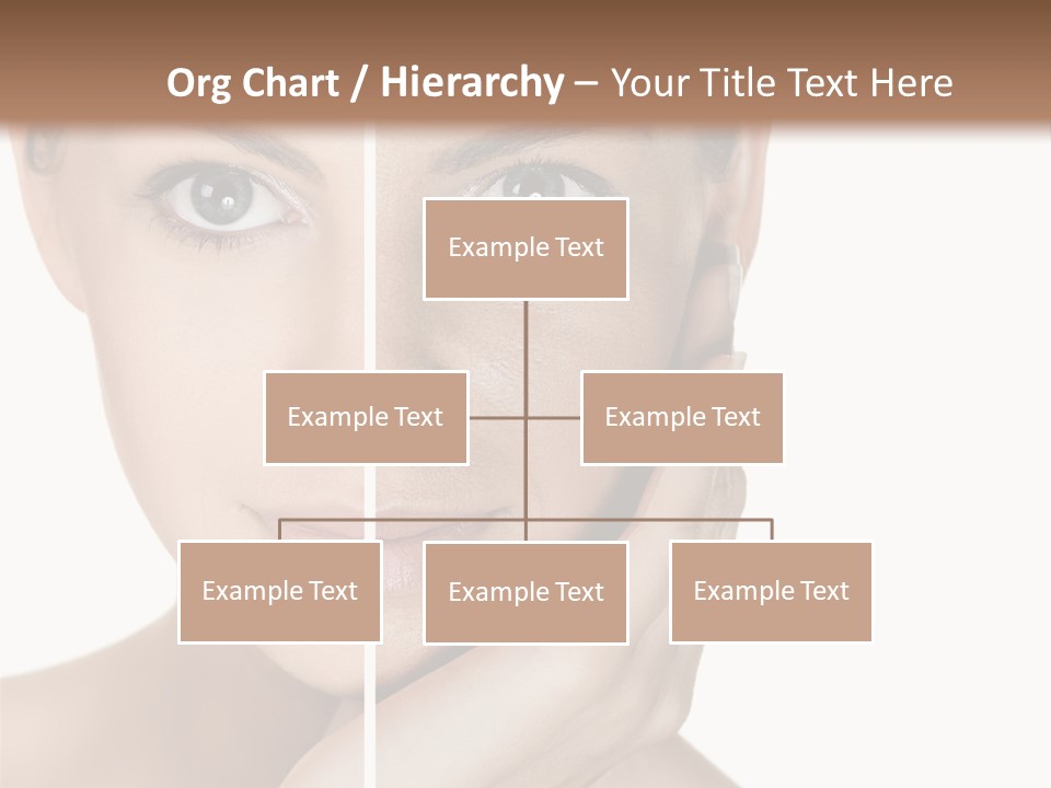 A Beautiful Woman With Blue Eyes Is Posing For The Camera PowerPoint Template