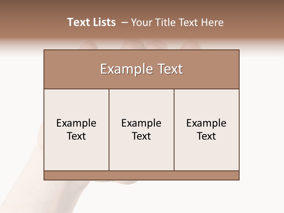 A Person Holding A Cell Phone With A White Screen PowerPoint Template