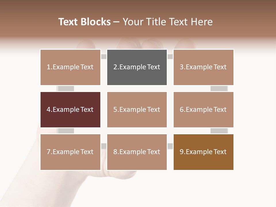 A Person Holding A Cell Phone With A White Screen PowerPoint Template