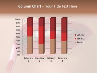 A Woman's Lips With A Lipstick Brush In Her Mouth PowerPoint Template