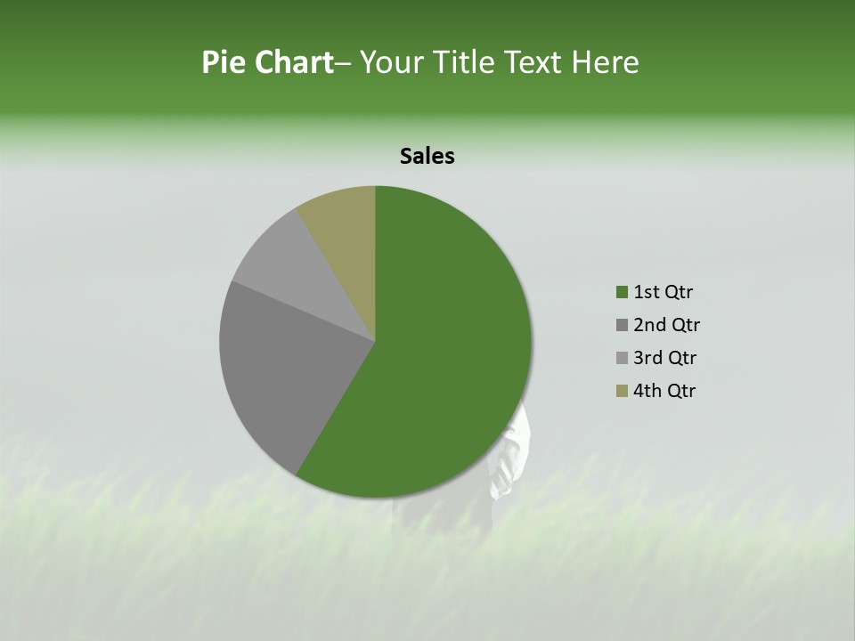 A Man Standing In A Field Holding An Umbrella PowerPoint Template