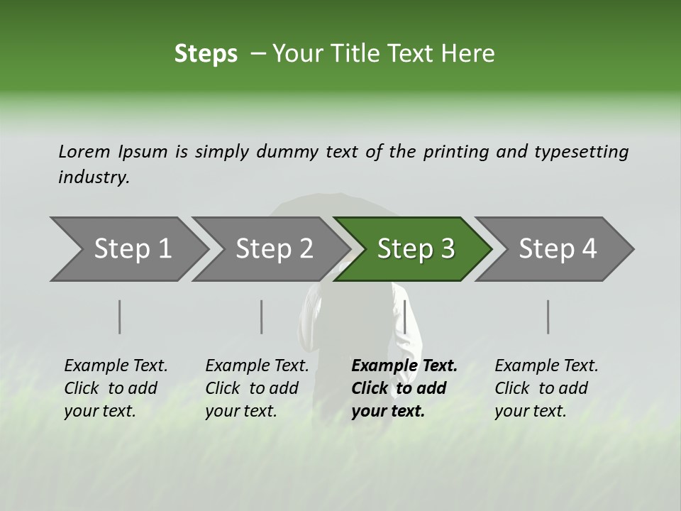A Man Standing In A Field Holding An Umbrella PowerPoint Template