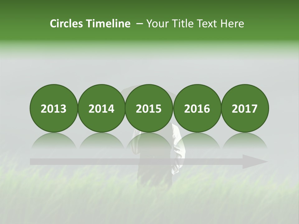 A Man Standing In A Field Holding An Umbrella PowerPoint Template