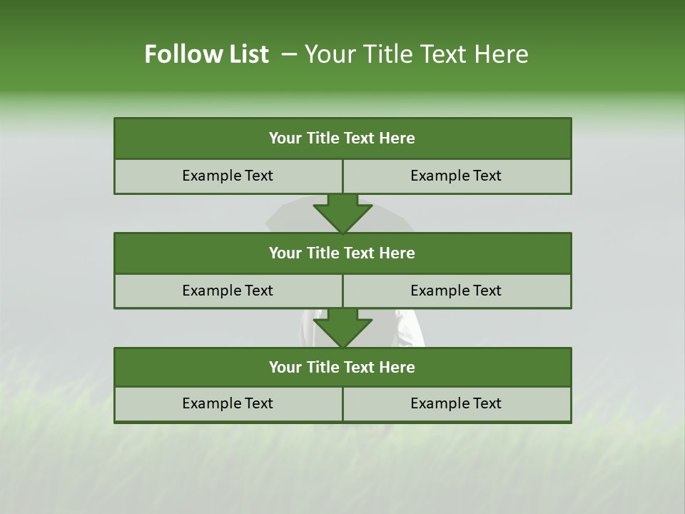 A Man Standing In A Field Holding An Umbrella PowerPoint Template