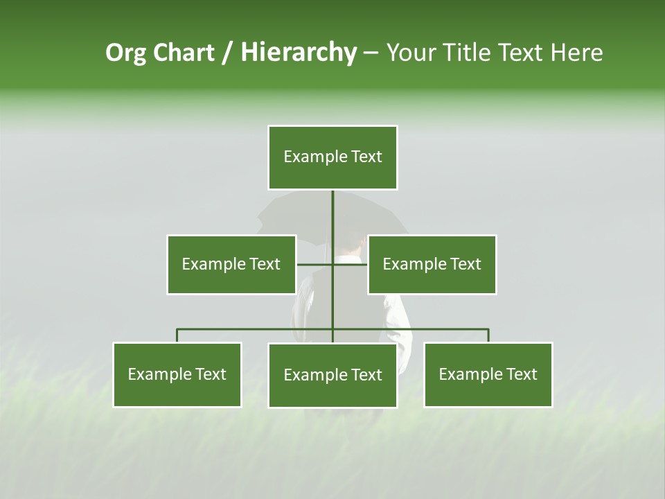 A Man Standing In A Field Holding An Umbrella PowerPoint Template
