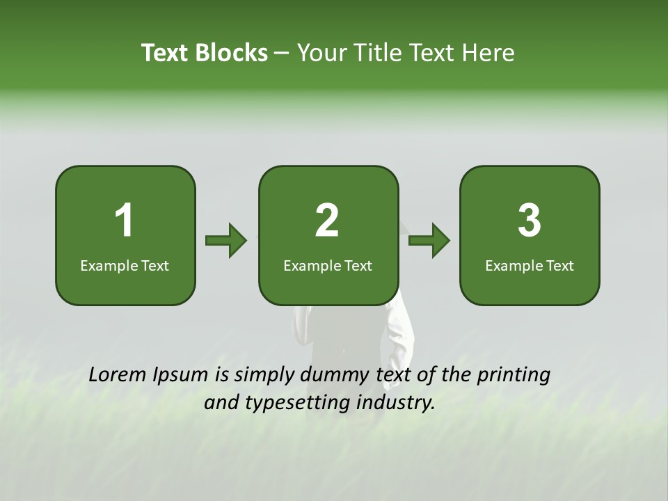 A Man Standing In A Field Holding An Umbrella PowerPoint Template