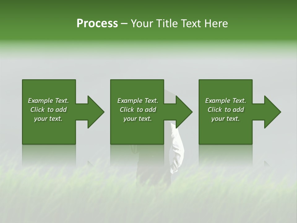 A Man Standing In A Field Holding An Umbrella PowerPoint Template