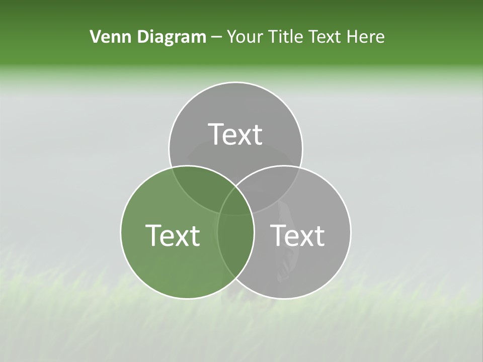 A Man Standing In A Field Holding An Umbrella PowerPoint Template