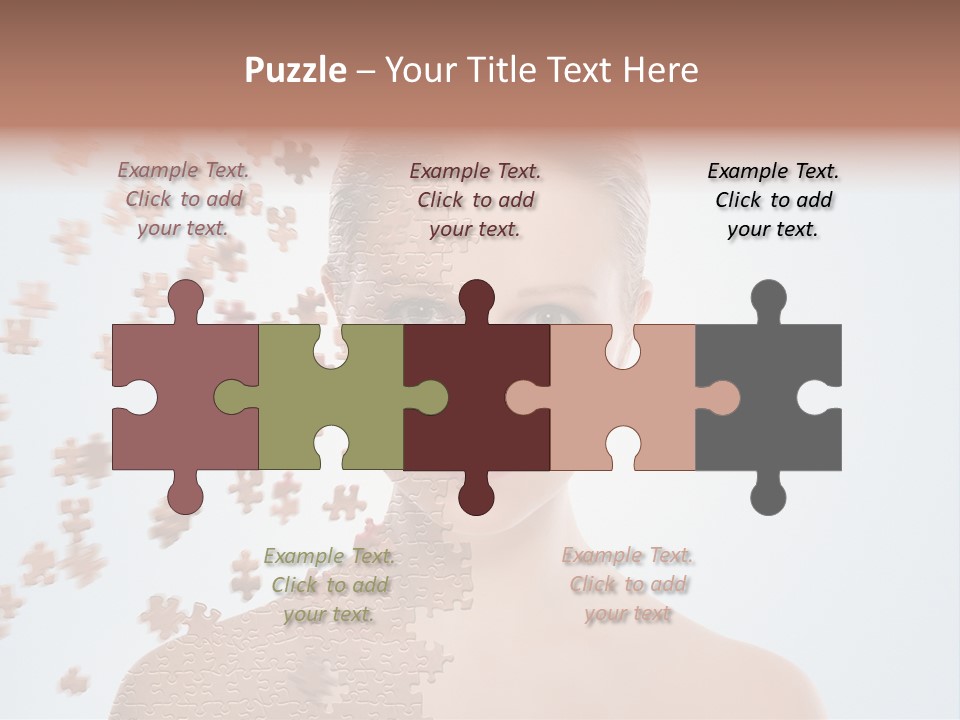 Close Up Skin Pretty PowerPoint Template