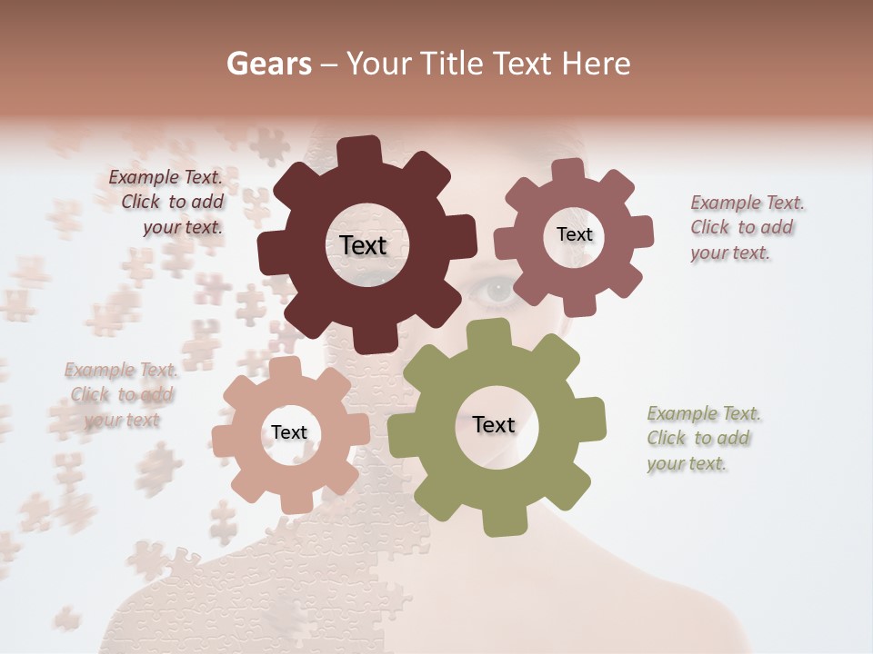 Close Up Skin Pretty PowerPoint Template