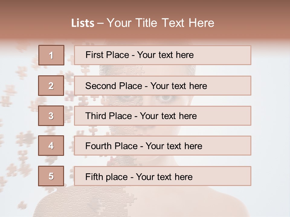 Close Up Skin Pretty PowerPoint Template