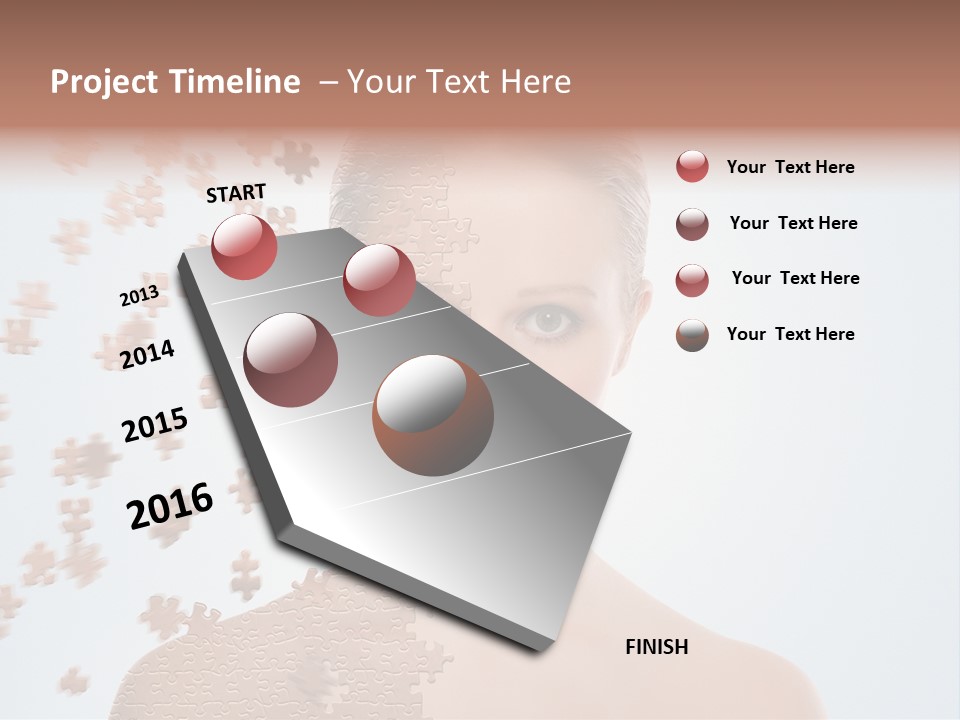 Close Up Skin Pretty PowerPoint Template