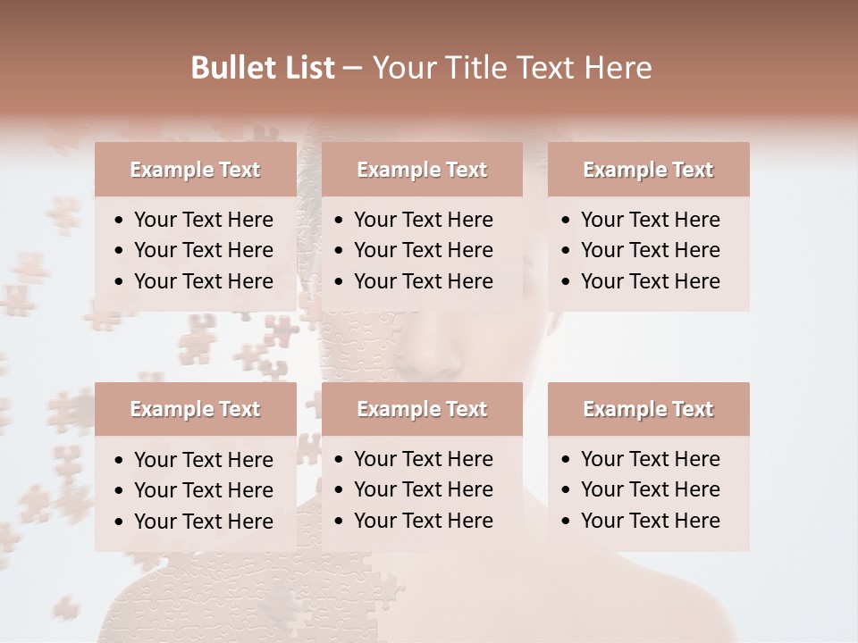 Close Up Skin Pretty PowerPoint Template