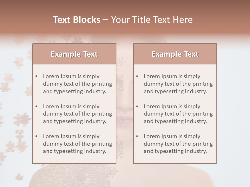 Close Up Skin Pretty PowerPoint Template