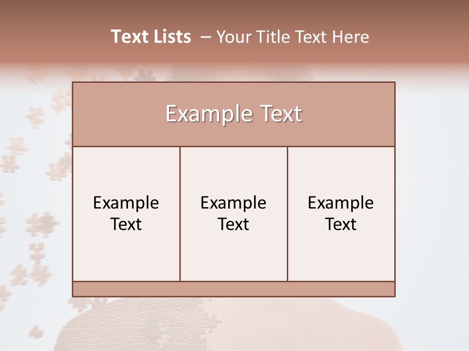 Close Up Skin Pretty PowerPoint Template