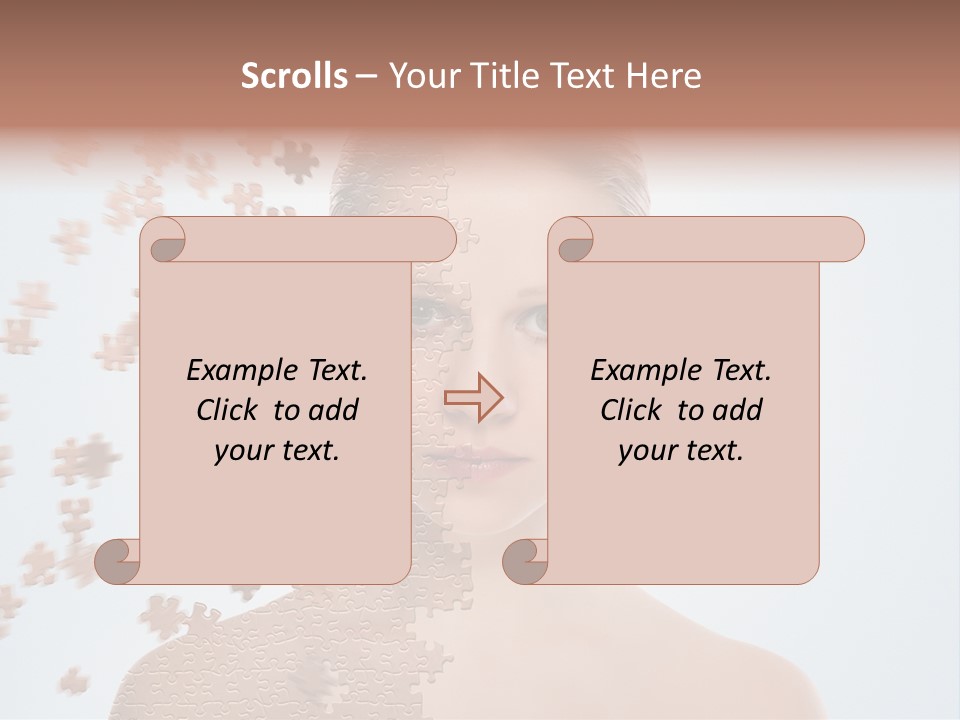 Close Up Skin Pretty PowerPoint Template