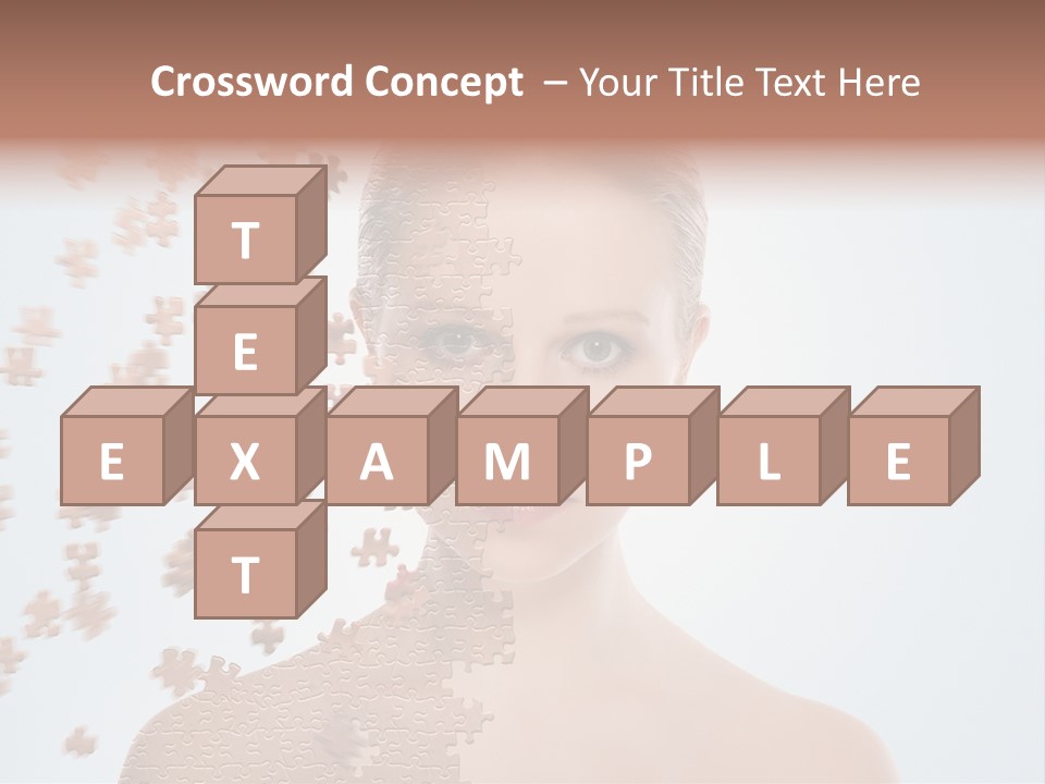 Close Up Skin Pretty PowerPoint Template