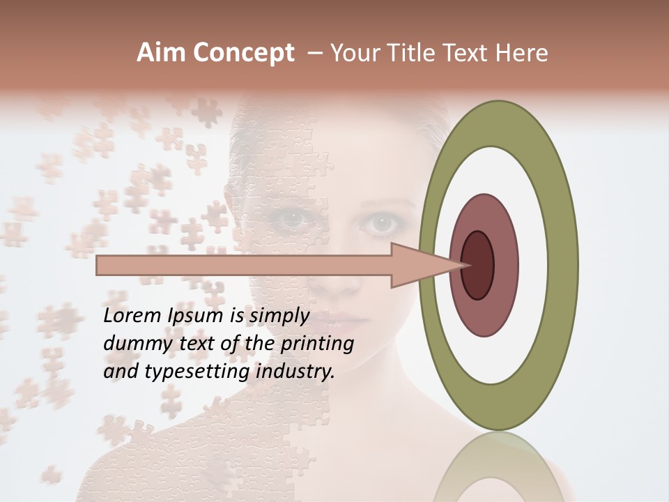 Close Up Skin Pretty PowerPoint Template