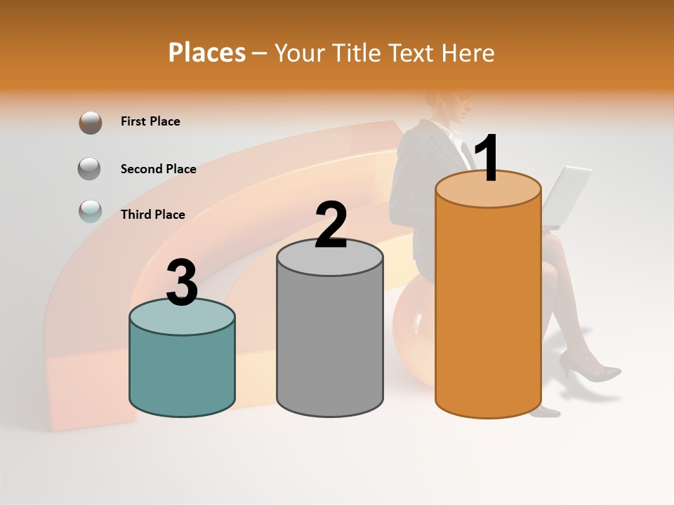 Caucasian Freedom Expression PowerPoint Template